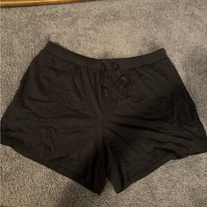 Sonoma Black Knit Lounge Shorts with Drawstring
